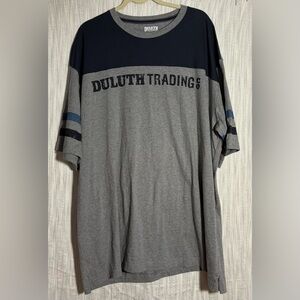 Duluth Trading Co Men's Navy and Gray Short Sleeve Tee size XL